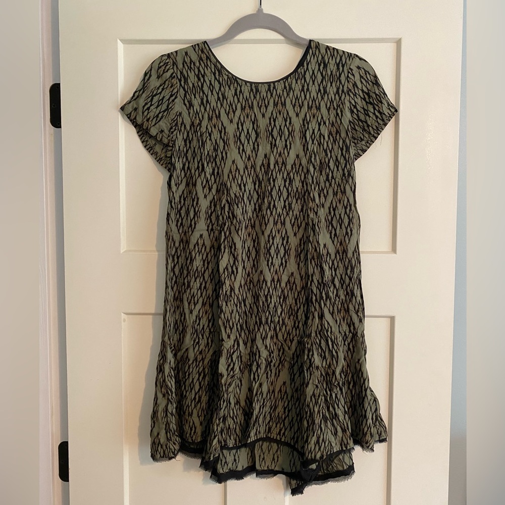 Urban Outfitters Silence + Noise mini dress- Olive and Black XS